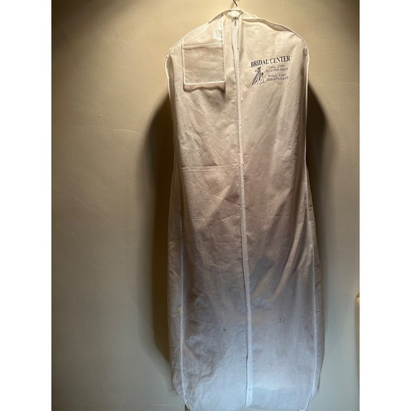 Ivory Hand embroidered sequins A-line V-neck Puffy Long Tulle wedding dress Sz 6 - Picture 10 of 14